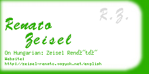 renato zeisel business card